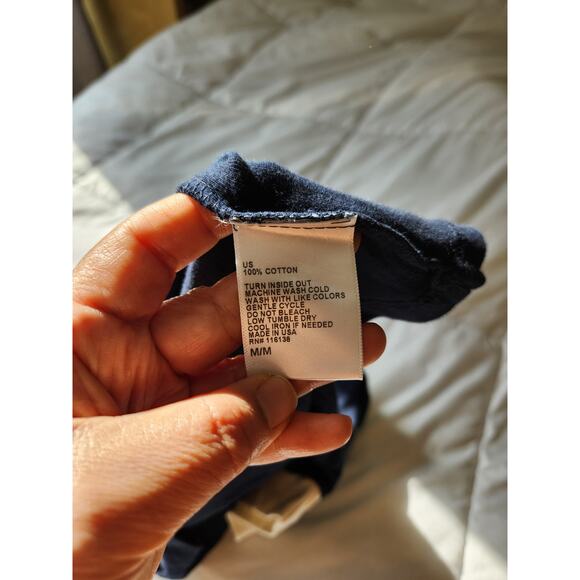 Recycled Karma "Donna Martin" Navy Graphic Ringer T-Shirt - 100% Cotton, Size M - Picture 2 of 5
